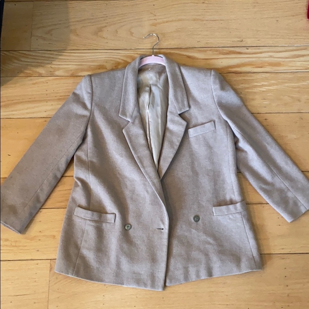 Neiman Marcus 100% cashmere camel blazer coat S/M